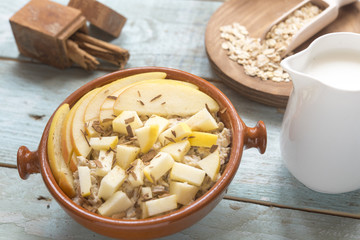  porridge apple and vanilla
