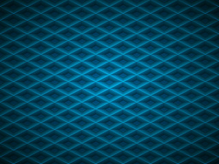Vector blue embossed pattern plastic grid background. Technology diamond shape cell geometric pattern