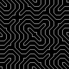 Design seamless monochrome geometric pattern