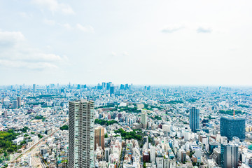 東京の都市風景 Tokyo city skyline in Ikebukuro , Japan