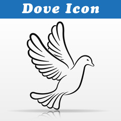 dove design on white background