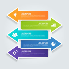 Infographic template for business, education, web design, banners, brochures, flyers, diagram, workflow, timeline. Vector illustration.
