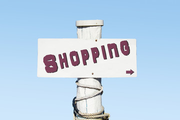 Schild 330 - Shopping