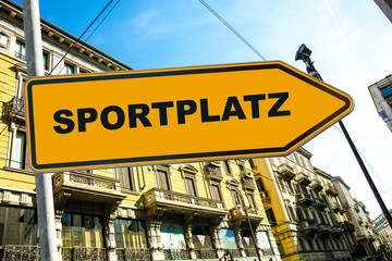 Schild 285 - Sportplatz