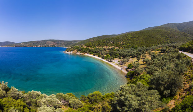 Griechenland,  &Auml;g&auml;is, Pagasitische Golf, griechischen Halbinsel Pilion, Meerenge von Trikeri, Region Volos,  Trikeri-Melina, Strand von Kufala