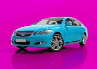 Modern Generic Sedan Car