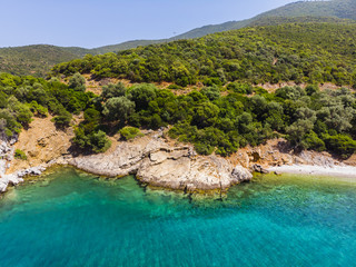 Griechenland,  Ägäis, Pagasitische Golf, griechischen Halbinsel Pilion, Meerenge von Trikeri, Region Volos,  Trikeri-Melina, Strand von Kufala © David Brown