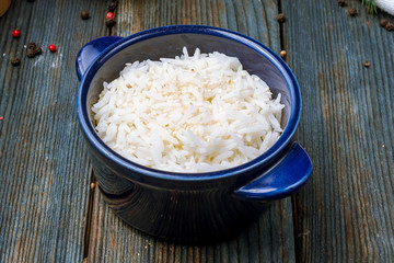 boiled rice in a bowl