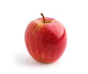 red apple on a white background