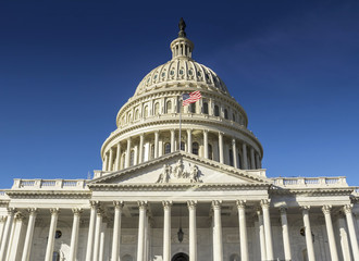 Naklejka premium Waszyngton DC - budynek Kapitolu Stanów Zjednoczonych