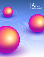 3D balls background