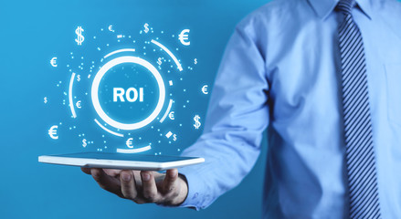ROI - Return on Investment. Business concept