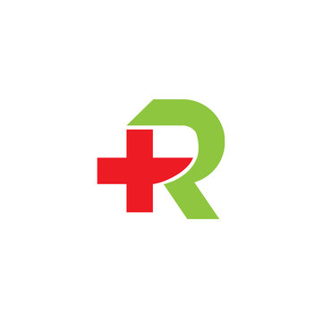 Healt R Letter Logo