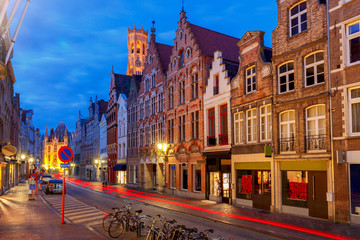 Brugge. Old medieval street.