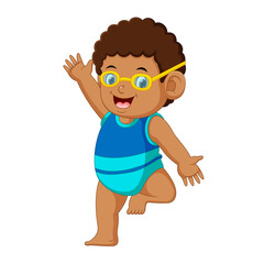 funny little boy cartoon