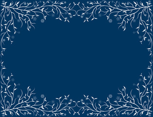 Vector framework with frozen branches and snowflakes