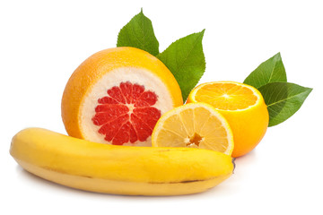 Naklejka na ściany i meble Citrus isolated on white