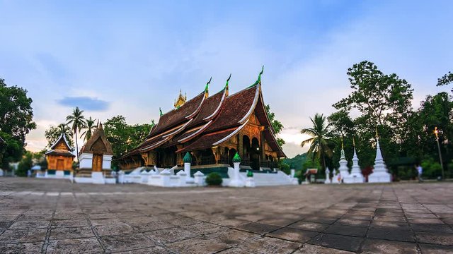 Wat Xieng Thong or Golden City Temple in Luang Prabang, Laos. Xieng Thong temple is one of the most important temple of Lao monasteries.