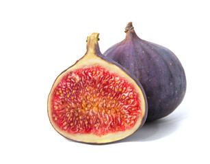 Figs isolated on white background.