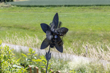 drehendes Windrad
