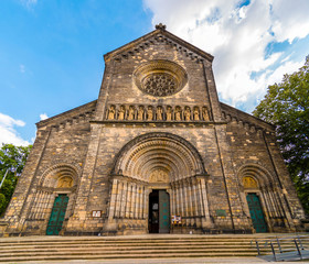 Fototapeta na wymiar Church of Saints Cyril and Methodius, Karlin, Prague, Czech republic