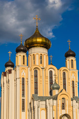 View on Church of All Saints in Lida, Belarus
