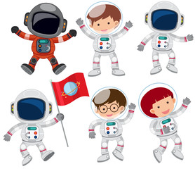 A Set of Astronaut © brgfx