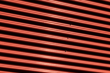 Rotes Wellblechmuster