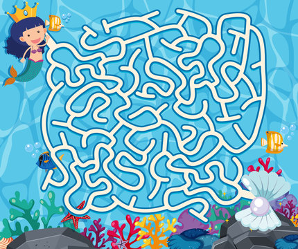 Underwater Maze Puzzle Game