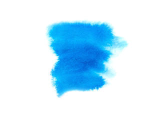 Blue abstract background in watercolor style