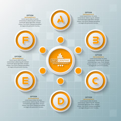 Abstract 3D Paper Infographics