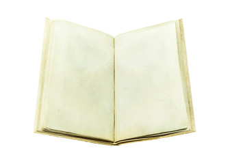 Old Open Book Isolated Photo