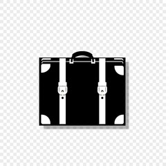 luggage icon isolated on transparent background.