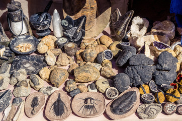 Minerals for sale in Kasbah Ait Ben Haddou, Morocco