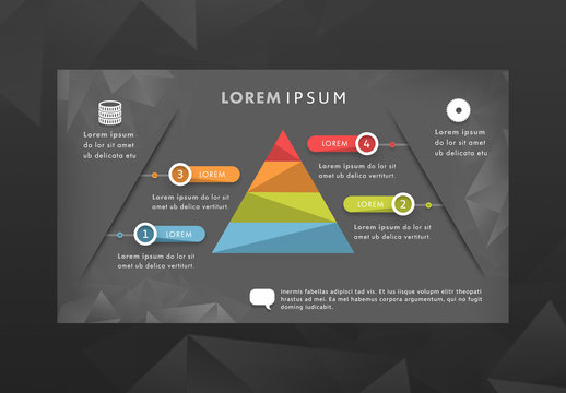 Infographic Layout with a Pyramid