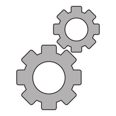 gears machinery isolated icon