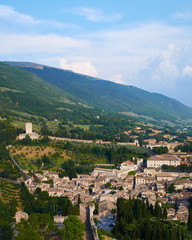 Assisi Italy, just after sunrise.