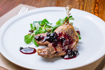 Duck leg confit