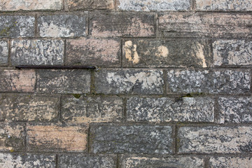 stones wall of old famous town.