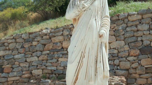 The statue of ancient city in the Izmir