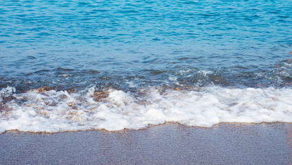 Wave of the sea on the beach