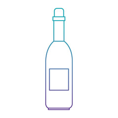 wine bottle isolated icon vector illustration design