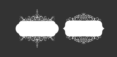 Vector illustration of old style label