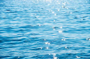 Blue sea water background