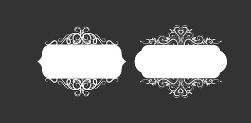 Vector illustration of old style label