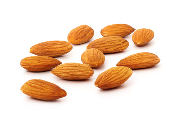 Almond isolated on white