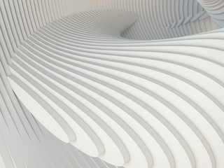 White stripe pattern futuristic background. 3d render illustration