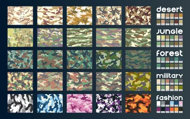 Foto op Canvas Camouflage fabric vector © microstock77