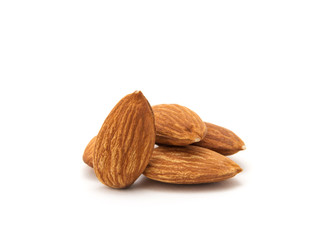Almond isolated on white