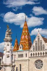 Detail of St Matthias church in Budapest